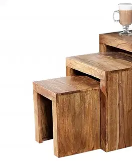 Odkládací stolek 3 ks MITHRA Dekorhome