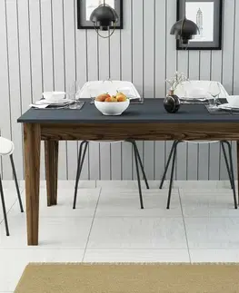 Jídelní stůl Milan Walnut and Anthracite