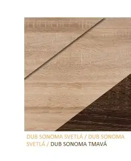 ArtCross Komoda NOTTI | 03 Barva: Dub sonoma světlá / dub sonoma světlá / dub sonoma tmavá