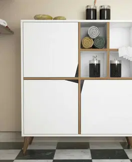 Skříňka Pulse White and Walnut