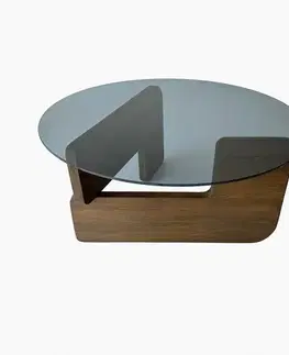 Konferenční stolek Mia - Walnut, Fume
