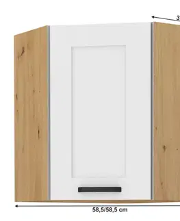Horní skříňka rohová LULA 58x58 GN-72 1F Tempo Kondela