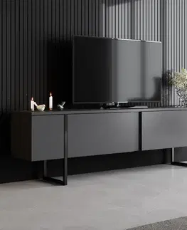 TV stolek Luxe - Anthracite, Black