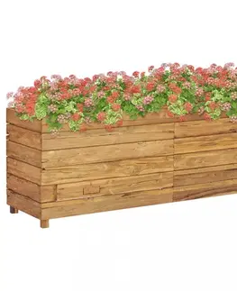Zahradní truhlík teakové dřevo Dekorhome