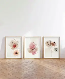 Dekorativní rámovaný obraz z MDF (3 kusy) Huhu205 - 50 x 70