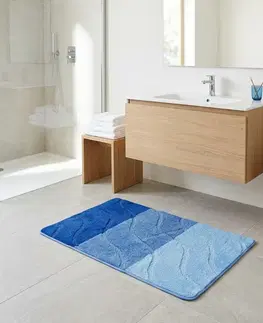 Kvalitex Koupelnová předložka Vlny modrá, 60 x 100 cm