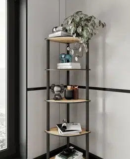 Knihovna Bookcase 5 Corner - Oak