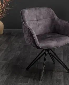Otočné jídelní křeslo 2 ks KAINEUS Dekorhome