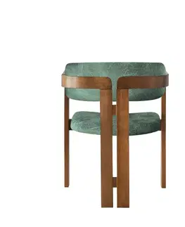 Jídelní židle CO Green and Walnut