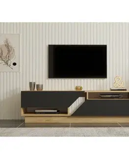 Televizní stolek Yapark Sapphire Oak and Anthracite