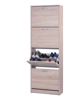 Botník LINZ 4 výklopy dub