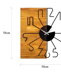 Dekorativní dřevěné nástěnné hodiny Wooden Clock 29