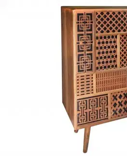 Estila Orientální masivní komoda Adassil s dekorativními dvířky 100cm