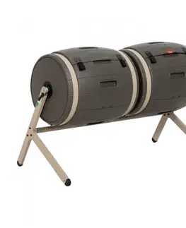 Dvojitý rotační kompostér 380l Dekorhome