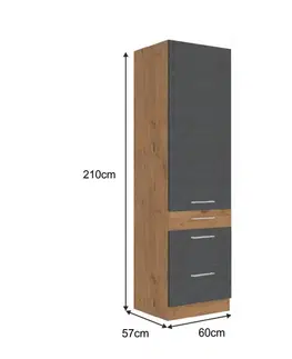 Vysoká skříňka VEGA 60 DKS-210 3S 1F Tempo Kondela