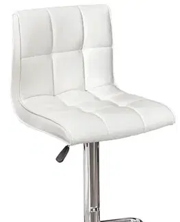 Estila Barová židle Modena 90-115 cm bílá
