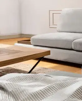Rohová sedací souprava Tulip Corner Right With Pouf - Light Grey