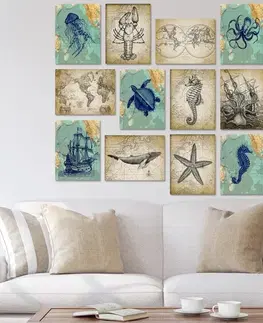 Dekorativní obraz z MDF (12 kusů) 12MDF07