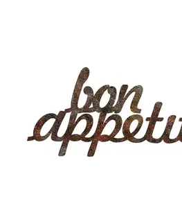 Dekorativní kovový doplněk na zeď Rusty Bon Appetit