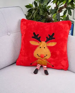 4Home Vánoční povlak na polštářek Happy Reindeer, 40 x 40 cm