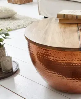 Estila Exkluzivní konferenční stolek Hammerblow ve stylu art-deco 60cm