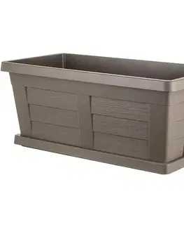 Bama Zahradní velkoobjemový truhlík Legno cappuccino, 60 x 30 x 25 cm, 60 cm