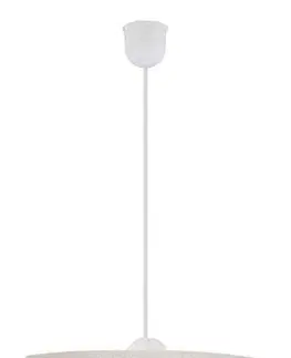 Béžová závěsná lampa 25 cm na farmářském provaze