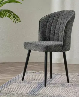 Sada jídelních židlí Rubi Anthracite and Black, 2 ks