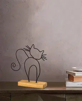 Dekorativní předmět Cat - Black