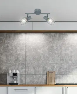 Nástěnná lampa 2X40W E14 šedá VIKING