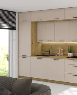 ArtExt Kuchyňská skříňka horní BONN | W4BS 80 LAM Barva korpusu: Černá