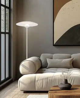 Stojací lampa bílá LED 16W Lund Ledea