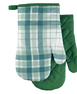 PROHOME - Chňapka s magnetem Checks 2ks zelená