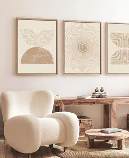 Dekorativní rámovaný obraz z MDF (3 kusy) Huhu258 - 50 x 35