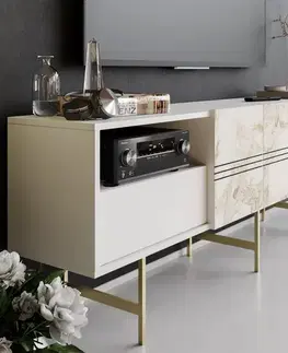 TV stolek Derin - White