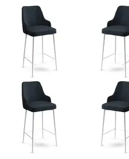 Bar Stool Set (4 Pieces) Enox - Anthracite, White