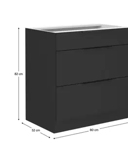 Spodní skříňka SIBER 80 D 3S BB Tempo Kondela