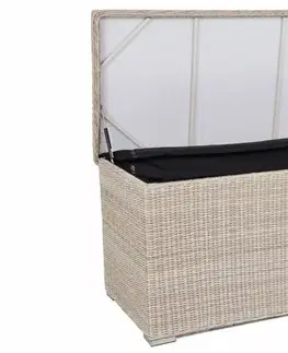 Zahradní úložný box polyratan 1037 l