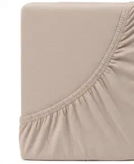 4Home Jersey prostěradlo IDEAL kávová, 90–100 x 200 cm, 90–100 x 200 cm