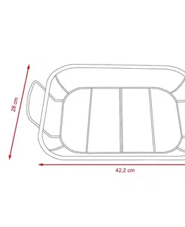 Avenberg Nerezový grilovací koš Flavor, 43 x 28 x 11 cm
