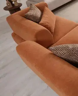 Dvoumístná pohovka Hera - Orange, Black