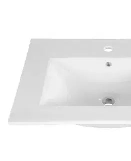 ArtCom Keramické umyvadlo CFP 50D | bílý lesk 50 cm