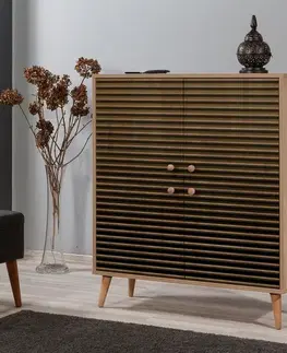 Skříňka Mega Sonoma Oak Stripes II