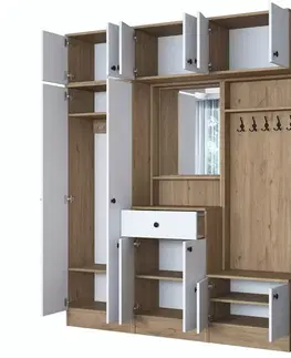 Předsíňová sestava Ewa White and Walnut