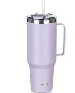 Banquet Termohrnek nerezový s uchem Twain 1200 ml, lila