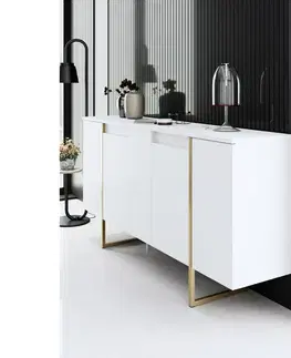 Skříňka Luxe White and Gold