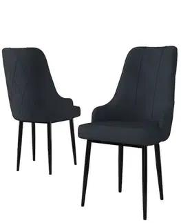 Sada židlí (6 kusů) Trex - Anthracite, Black