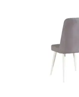 Jídelní set s rozkládacím stolem a židlemi (3 kusy) Vina 0701 - White, Grey