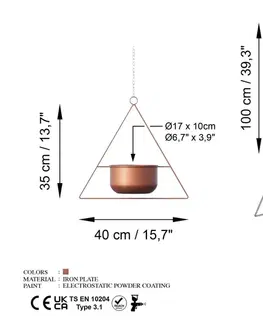 Dekorativní květináč Harpusta - Copper