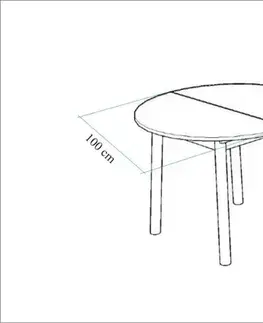 Extendable Dining Table Oliver - Oak, Black